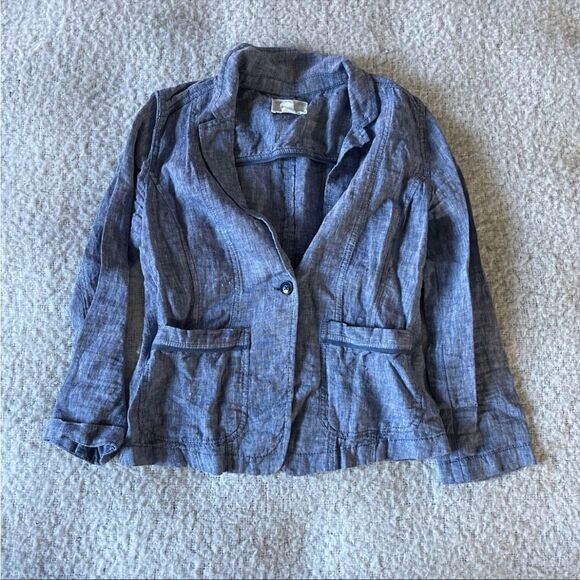 Caslon petite small denim blazer - Picture 1 of 7